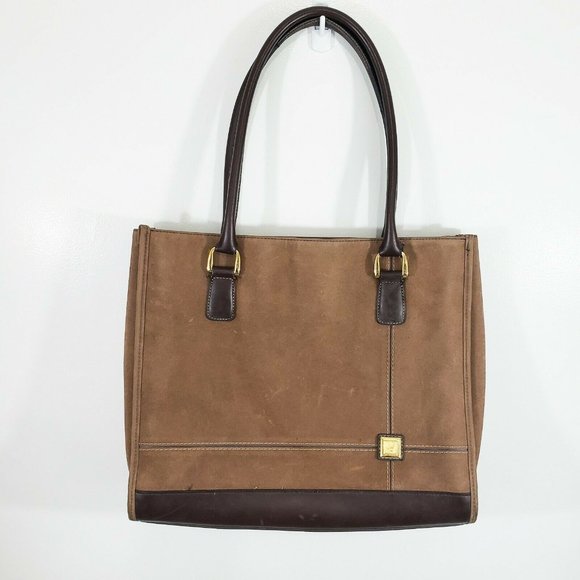 Diane Von Furstenberg Handbags - DVF Diane Von Furstenberg Suede Leather Tote Bag